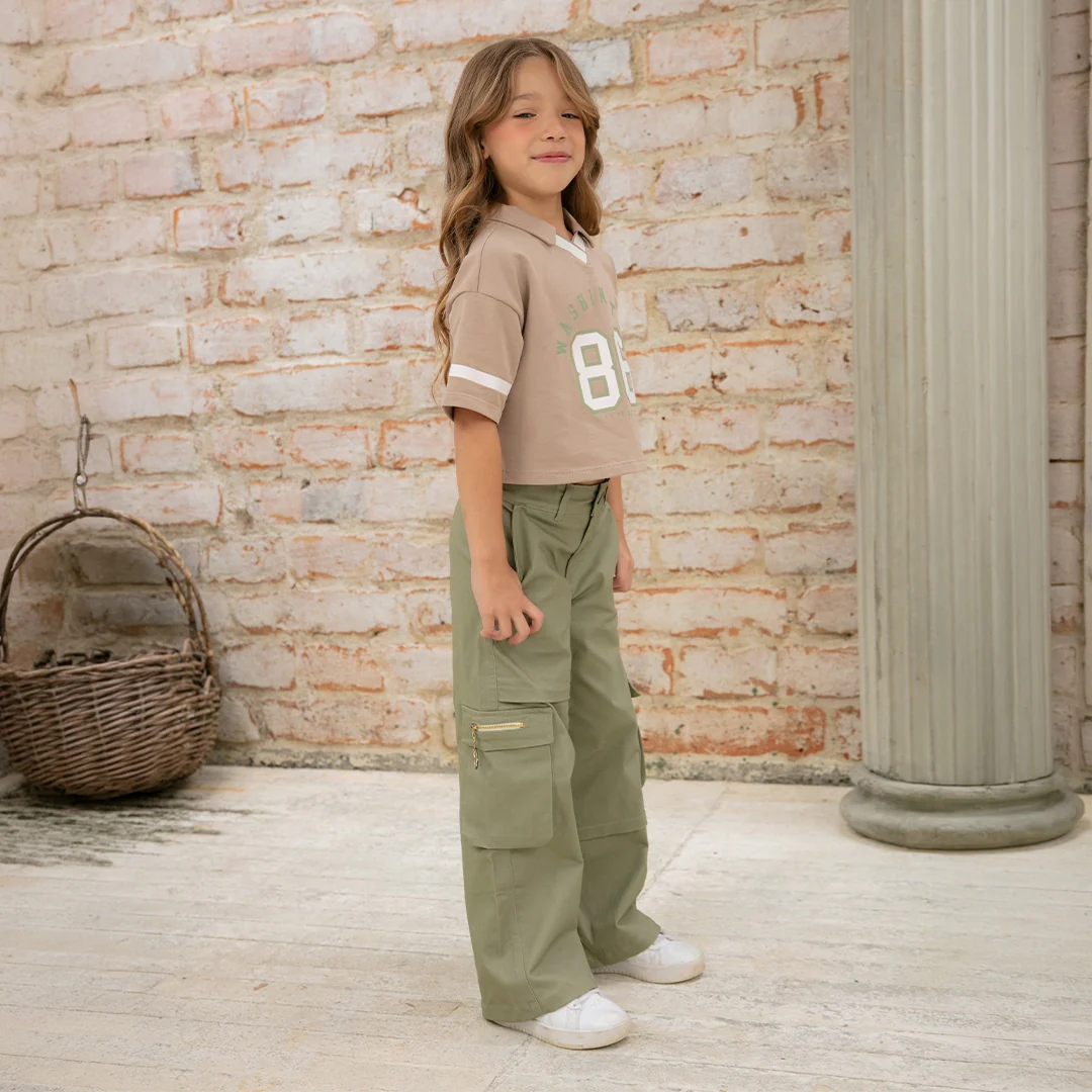 32987 CONJUNTO CAMISETA TIPO POLO NIÑA JUNIOR - Image 5