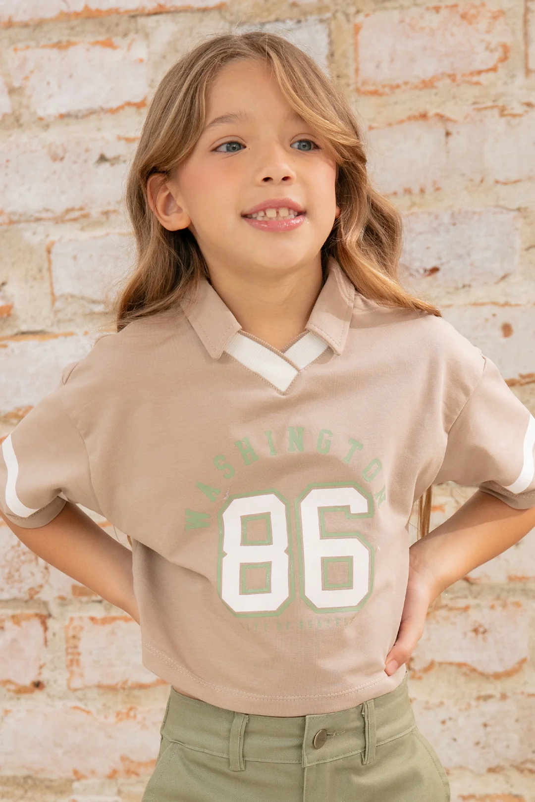 32987 CONJUNTO CAMISETA TIPO POLO NIÑA JUNIOR - Image 6