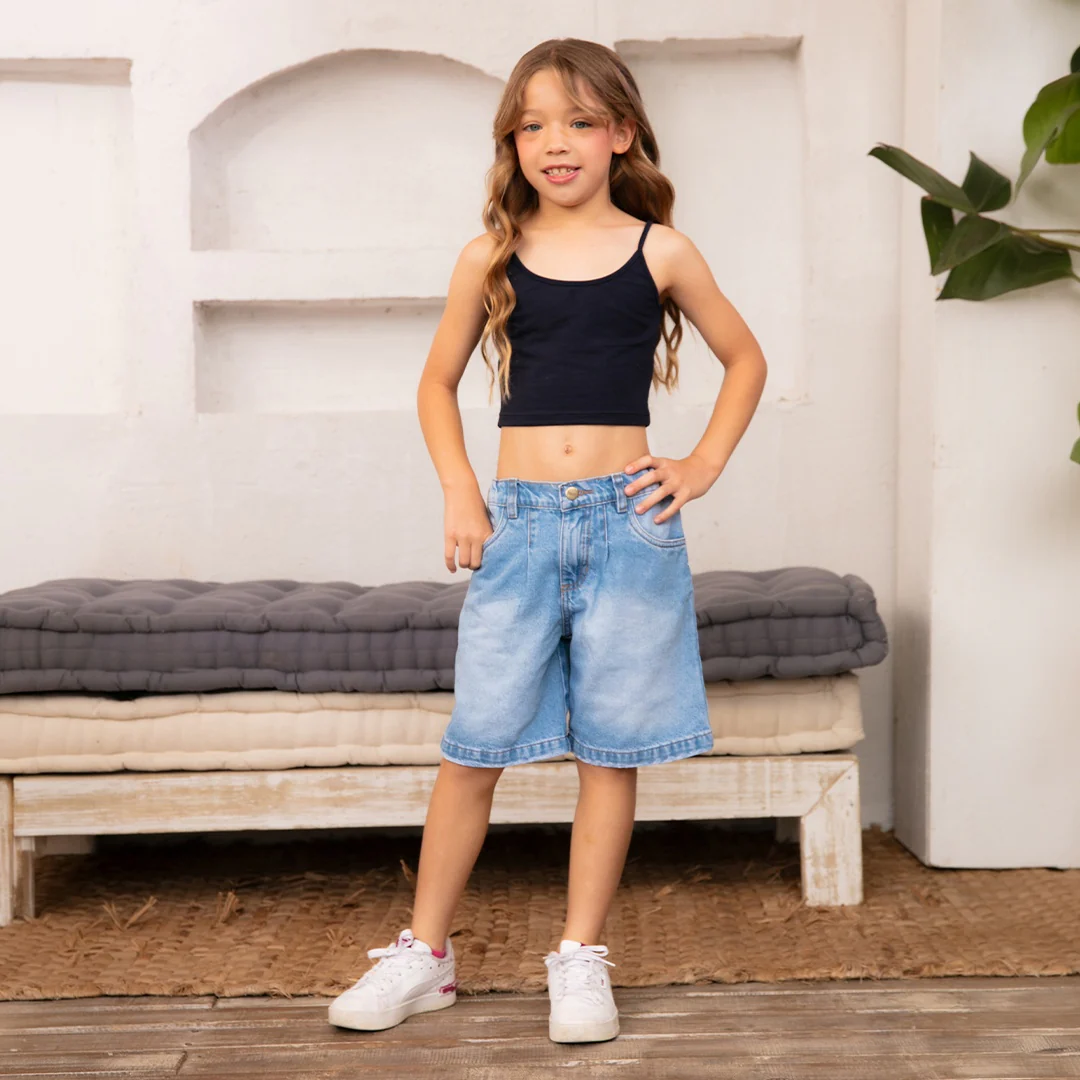33028 SHORT NIÑA JUNIOR-DENIM - Image 5