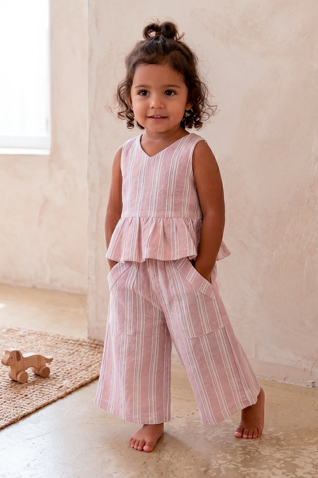 65665 CONJUNTO EN LINO NIÑA BEBE - Image 3