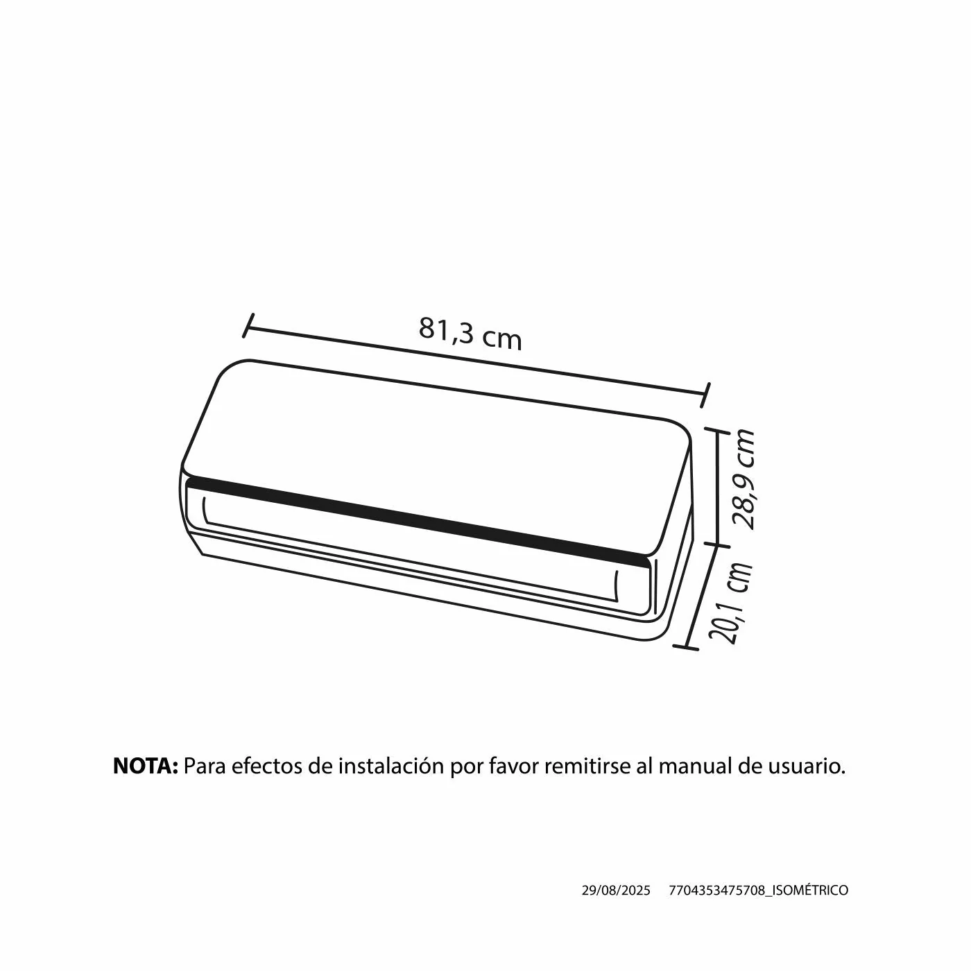 Aire Acondicionado  BTU 220V R32, Blanco - Image 4