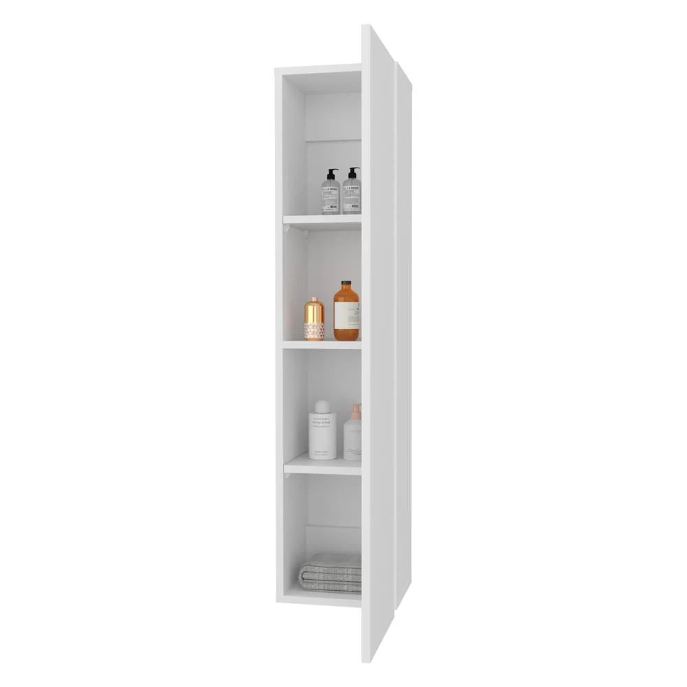 Alacena de Pared Mediana, Blanco, para implementos de aseo minimalista - Image 2