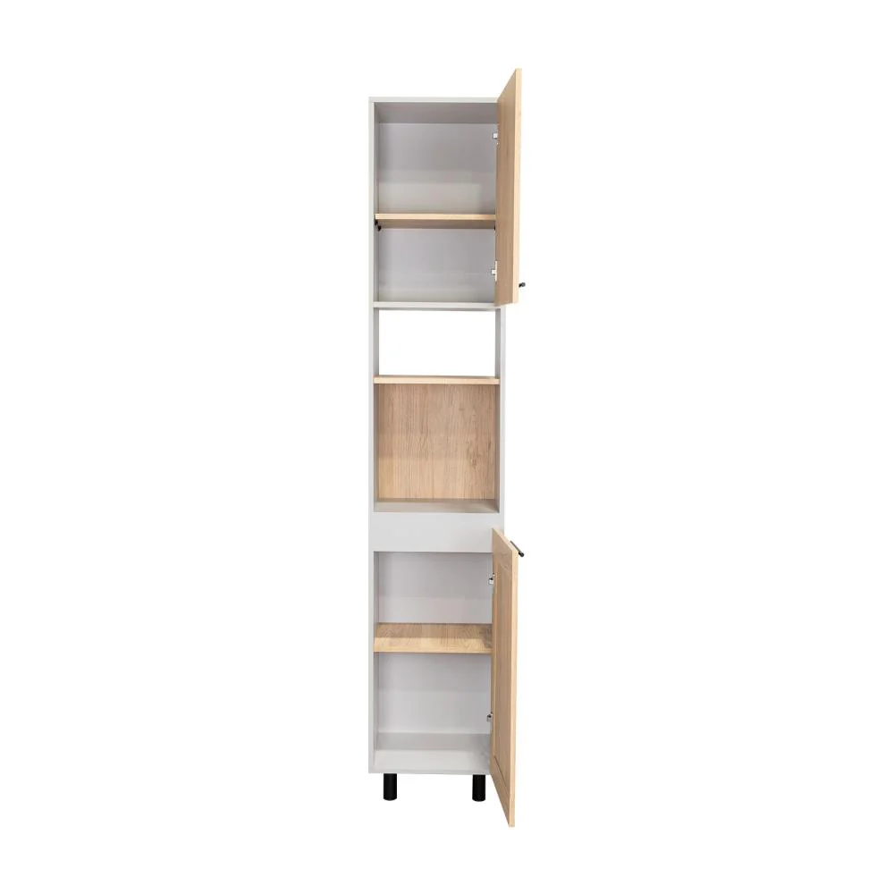 ALACENA KAZÁN, BEIGE Y GRIS, CON DOS PUERTAS Y ENTREPAÑOS - Image 10