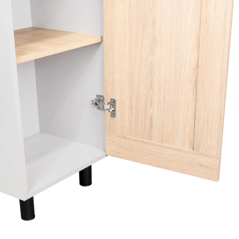 ALACENA KAZÁN, BEIGE Y GRIS, CON DOS PUERTAS Y ENTREPAÑOS - Image 13