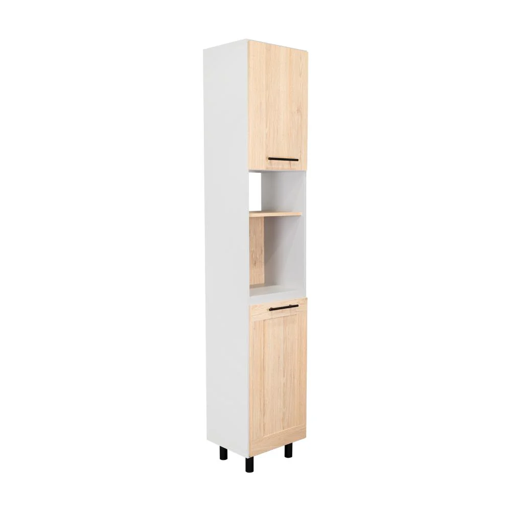 ALACENA KAZÁN, BEIGE Y GRIS, CON DOS PUERTAS Y ENTREPAÑOS - Image 7