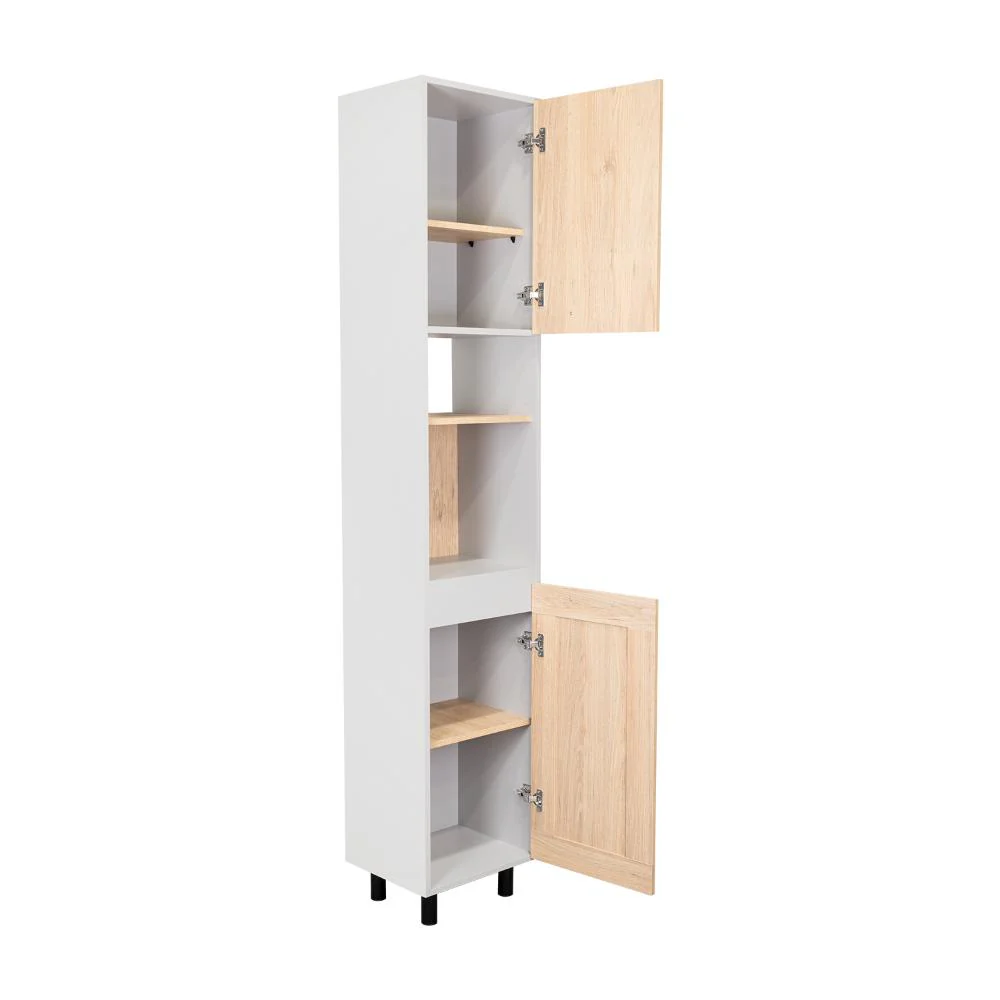 ALACENA KAZÁN, BEIGE Y GRIS, CON DOS PUERTAS Y ENTREPAÑOS - Image 8
