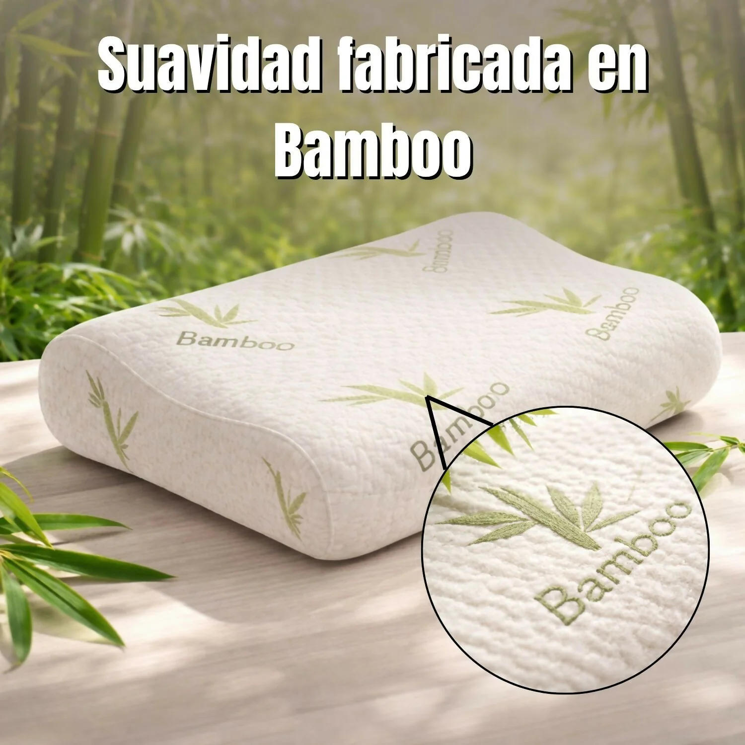 Almohada viscoelastica bamboo cervical - Image 2