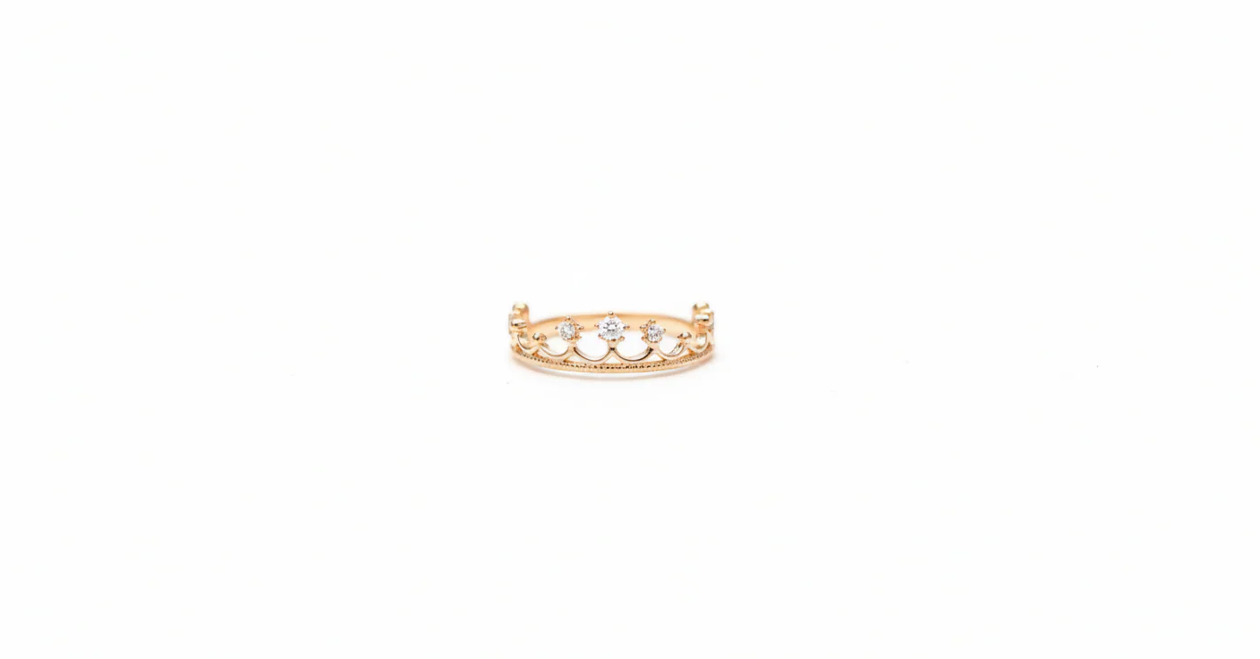ANILLO CORONA 15 AÑOS CON CIRCONES