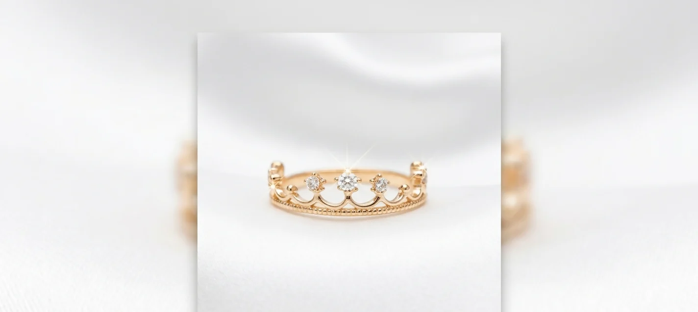 ANILLO CORONA 15 AÑOS CON CIRCONES - Image 2