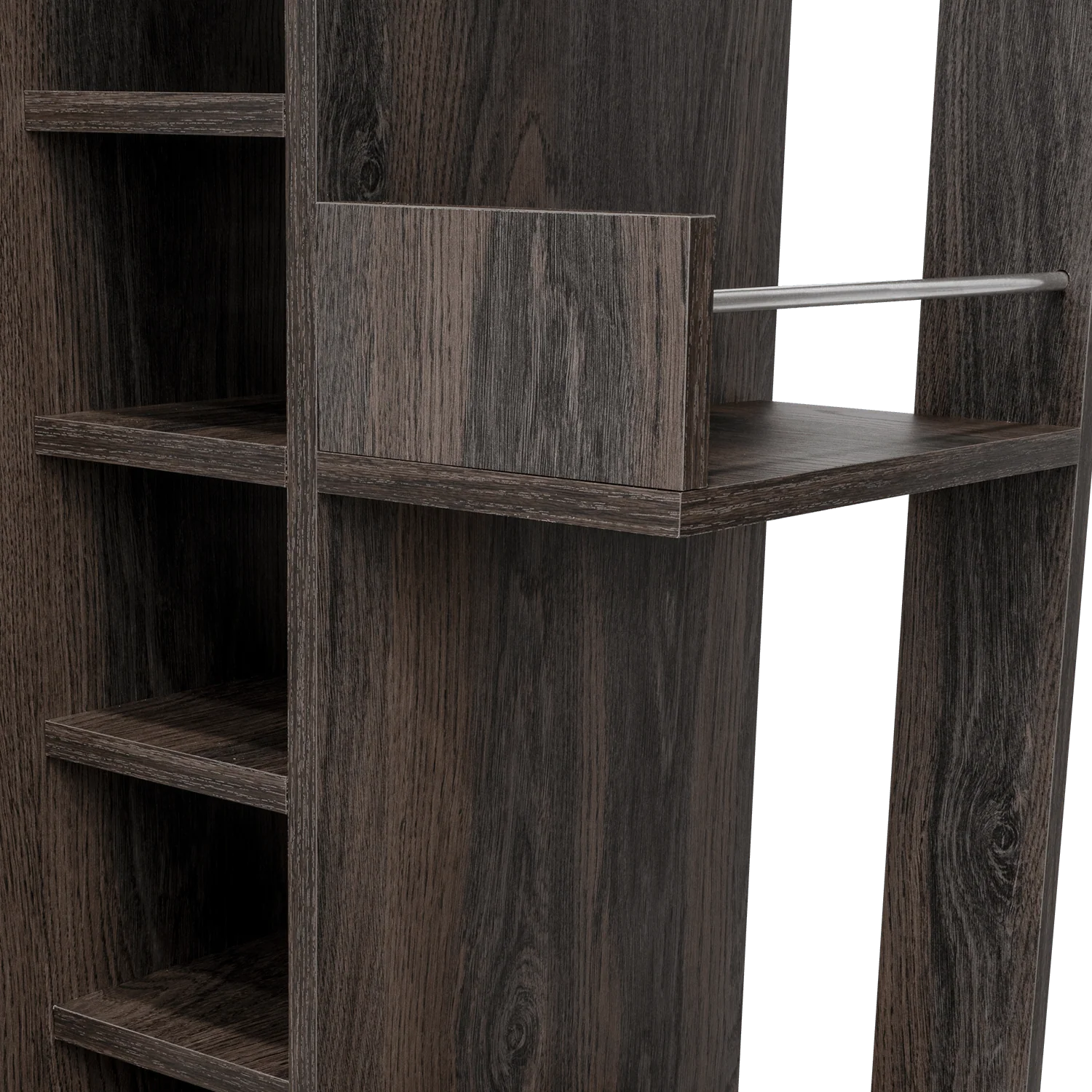BAR CART ARGUS, GRAFITO, CON ESPACIO PARA BOTELLAS Y PORTA COPAS - Image 12