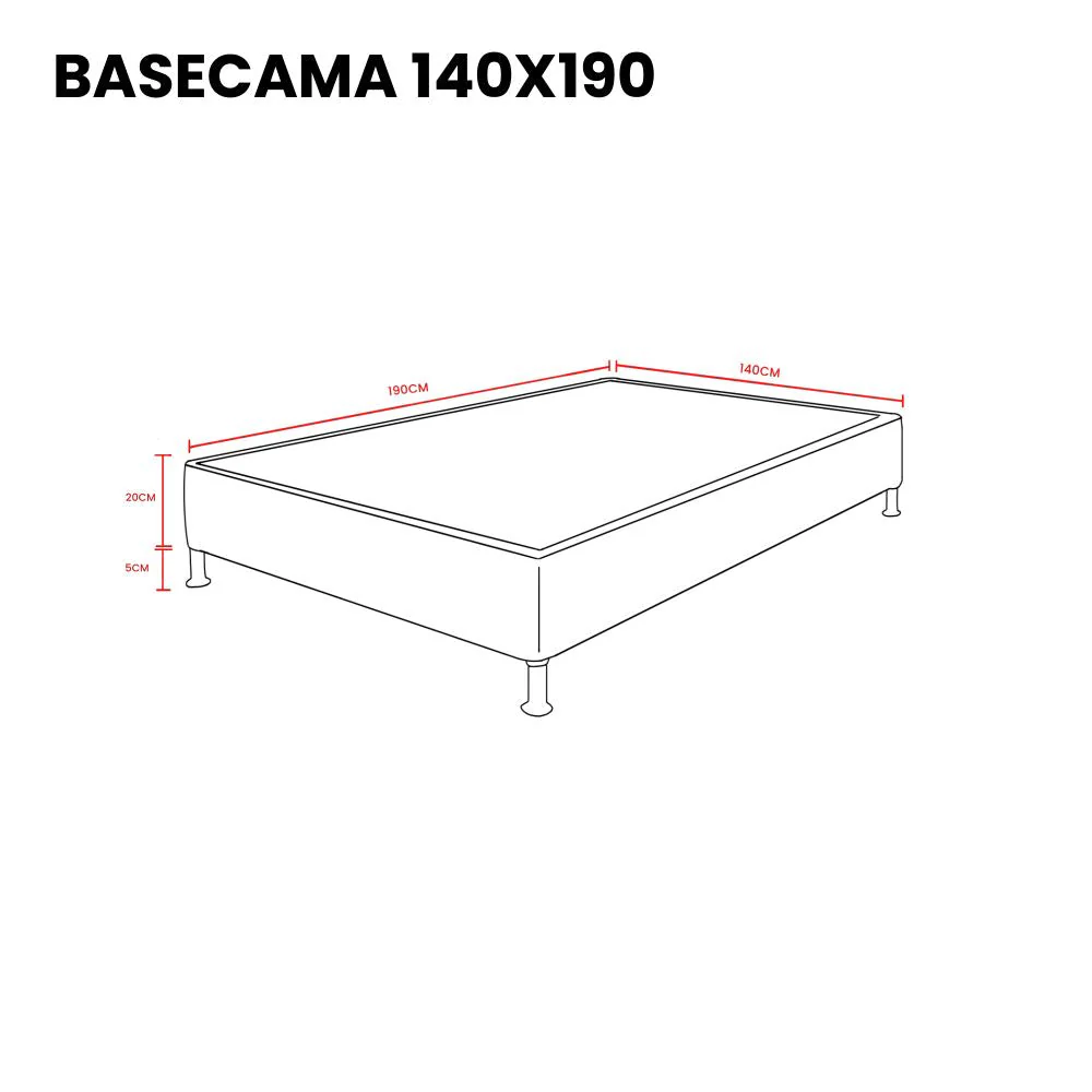 Base Cama Doble Woody, Negro, con Tendido de Tablas - Image 3
