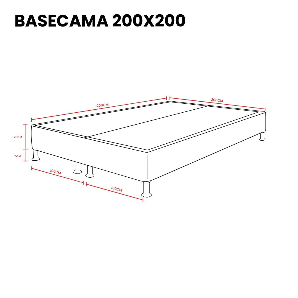 Base Cama Presidencial Woody, Gris Grafito, con Tendido de Tablas - Image 5