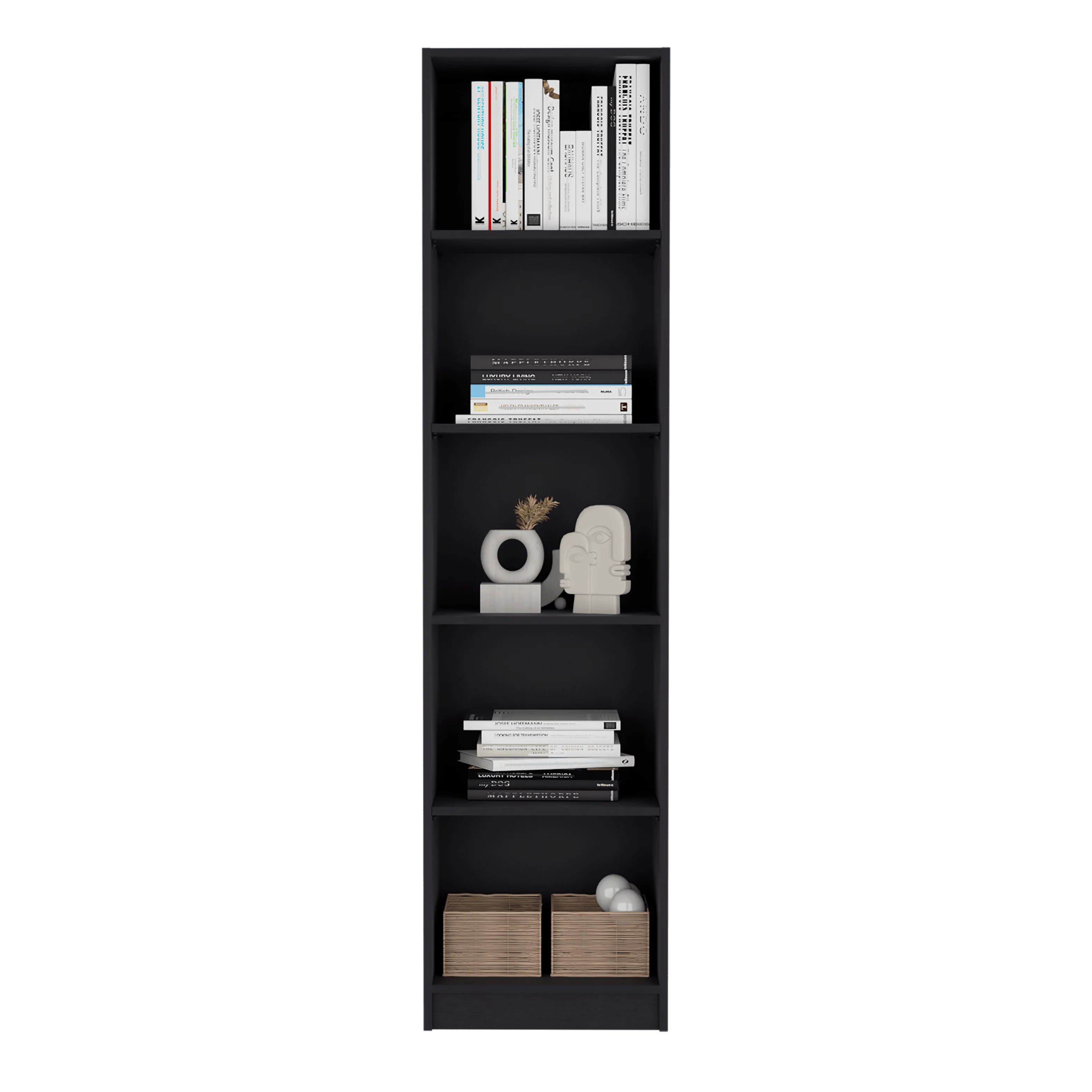 BIBLIOTECA HOME ECO, WENGUE, CON CINCO ENTREPAÑOS - Image 3