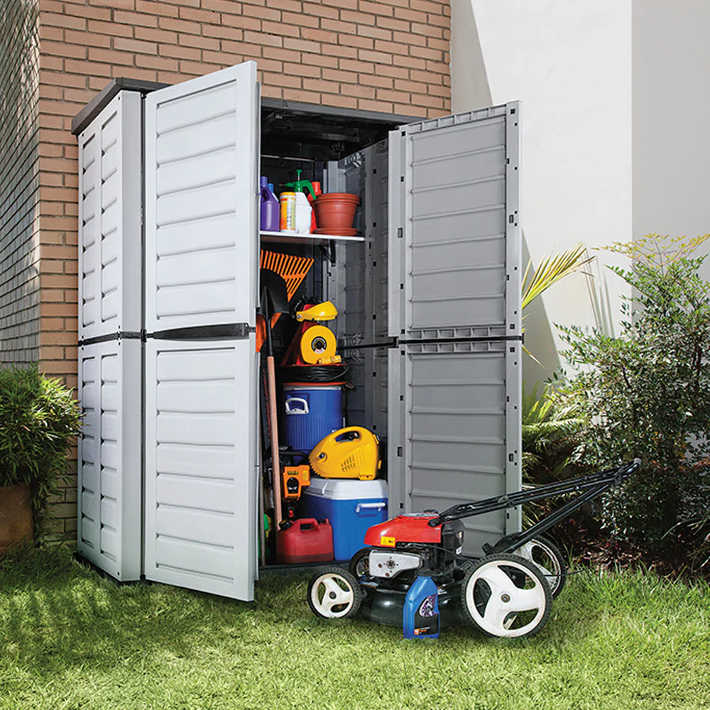 Bodega Grande De Jardín Gris Claro - Image 5