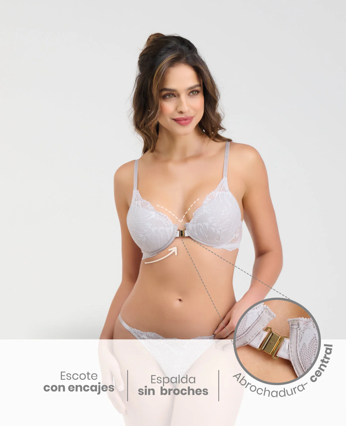 BRASIER | REALCE MEDIO | ABROCHADURA FRONTAL - Image 3