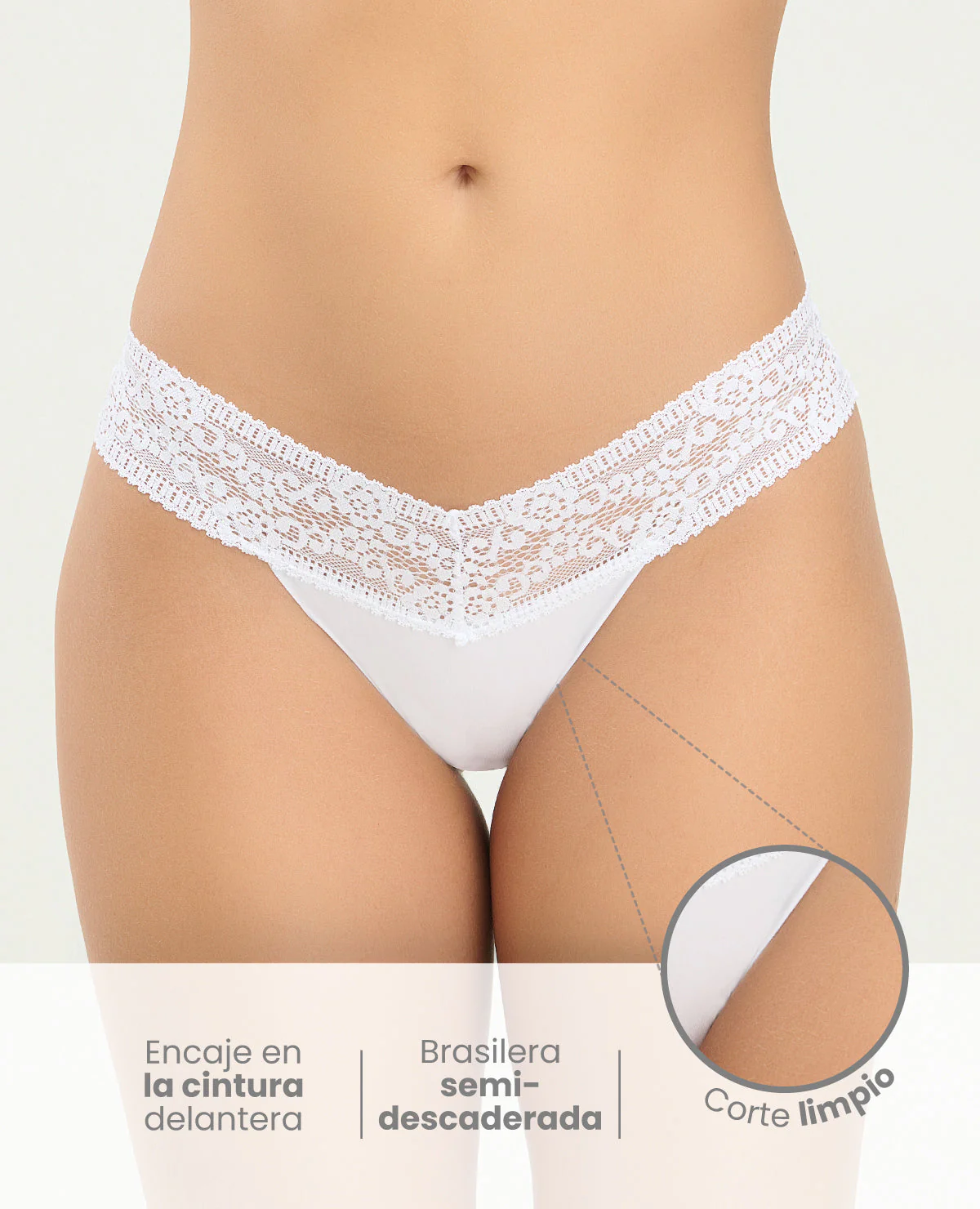 BRASILERA SEMIDESCADERADA | CON ENCAJE EN LA CINTURA - Image 4