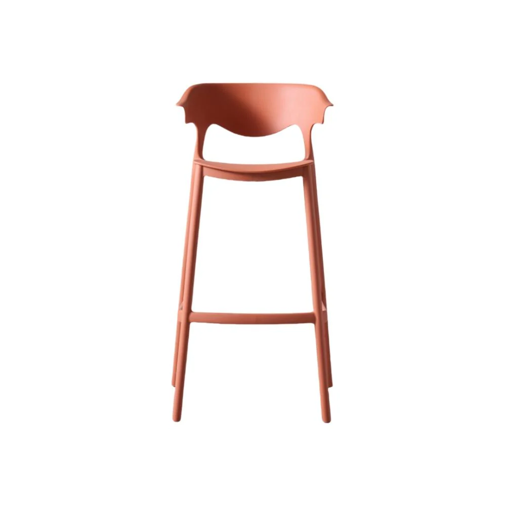 SILLA PARA BAR ELENA, COLOR TERRACOTA, DISEÑO MODERNO X4 - Image 10
