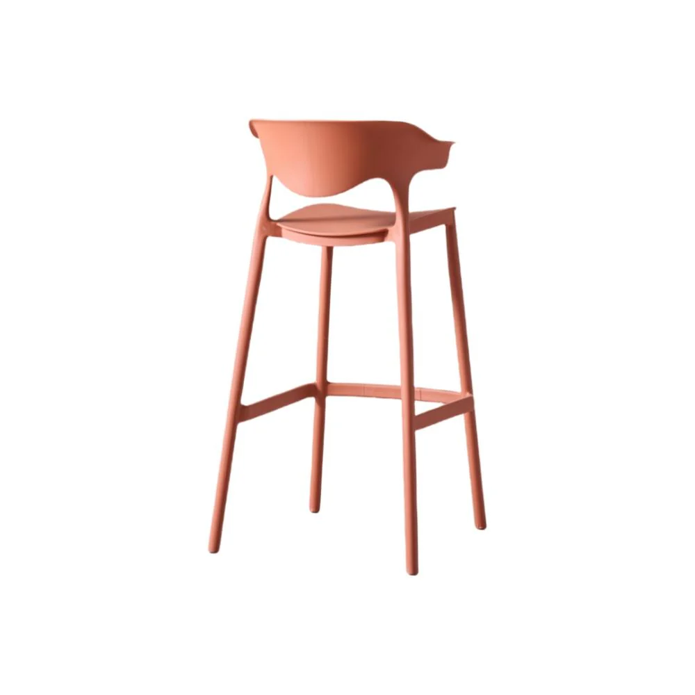 SILLA PARA BAR ELENA, COLOR TERRACOTA, DISEÑO MODERNO X4 - Image 12