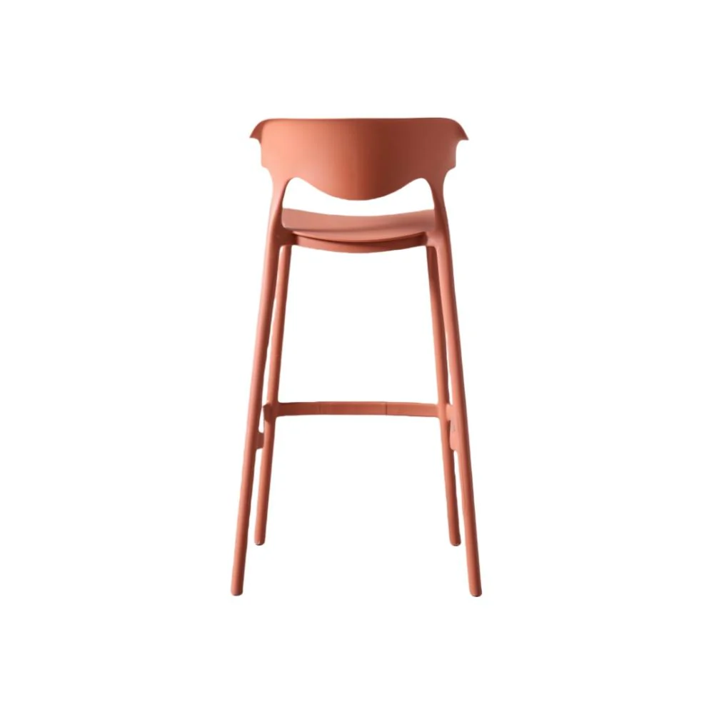 SILLA PARA BAR ELENA, COLOR TERRACOTA, DISEÑO MODERNO X4 - Image 13