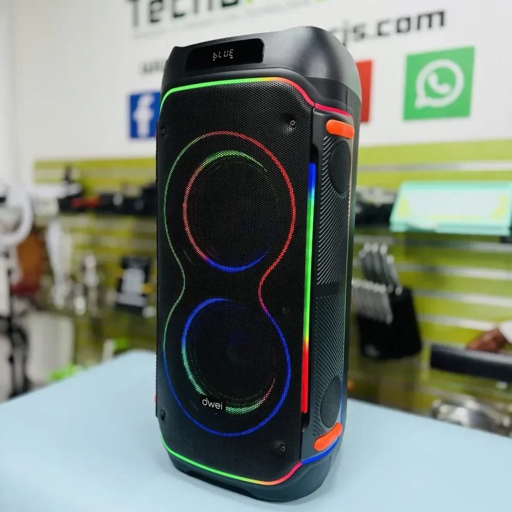 CABINA DE SONIDO RECARGABLE 12 DOBLE MICRÓFONO RGB 9000PMPO 🎶 - Image 3