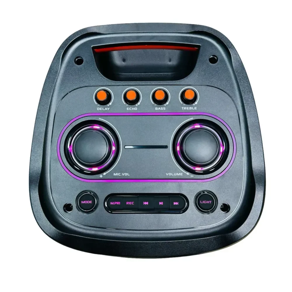CABINA DE SONIDO RECARGABLE 12 DOBLE MICRÓFONO RGB 9000PMPO 🎶 - Image 4