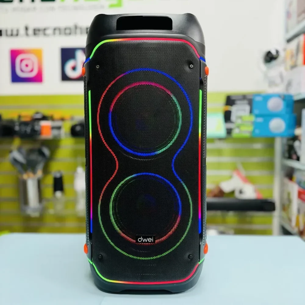 CABINA DE SONIDO RECARGABLE 12 DOBLE MICRÓFONO RGB 9000PMPO 🎶 - Image 6