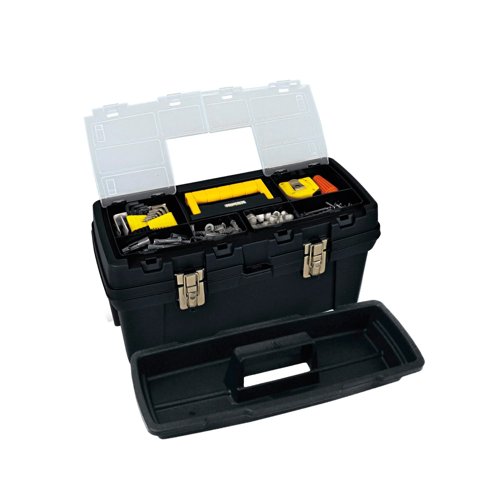 Caja Herramientas 20" Plus Cerradura Metálica Negro - Image 2