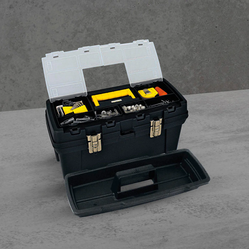 Caja Herramientas 20" Plus Cerradura Metálica Negro - Image 3
