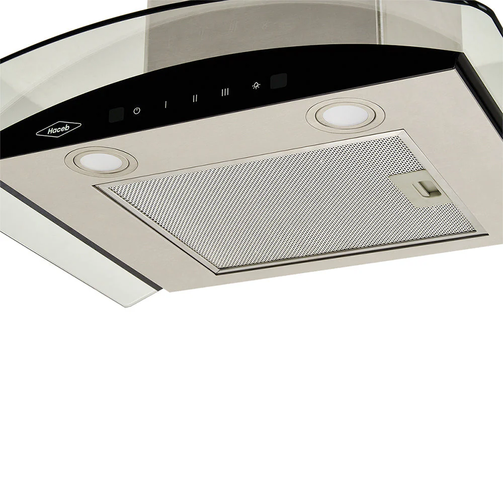 Campana Peninsula Vidrio Inox 60 Cm 3 Velocidades, Negro - Image 4