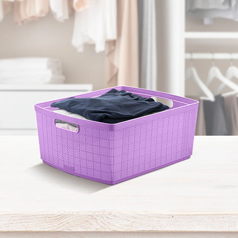 Canasta Fique 30 Litros Lavanda - Image 2