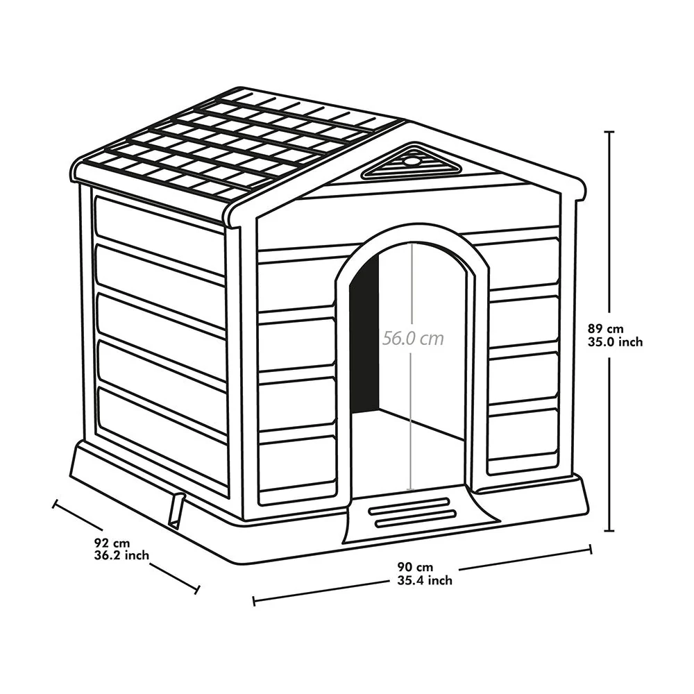 Casa para Perro Razas Medianas y Grandes Terracota - Image 7