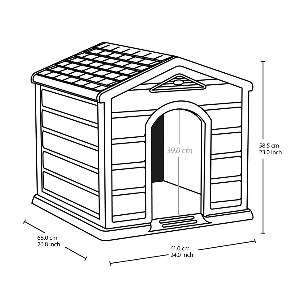 Casa para Perro Razas Pequeñas Terracota - Image 7