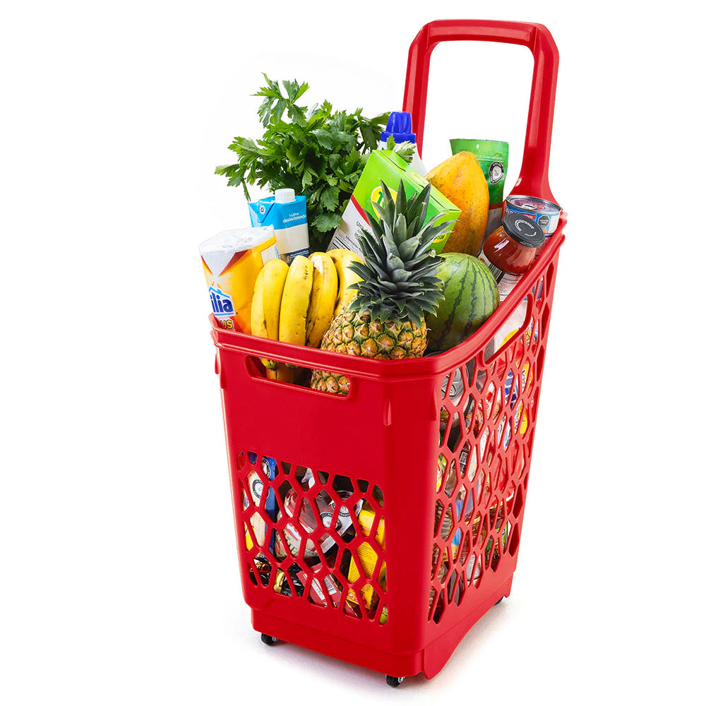 Cesta de Mercado 65 L Rojo - Image 2