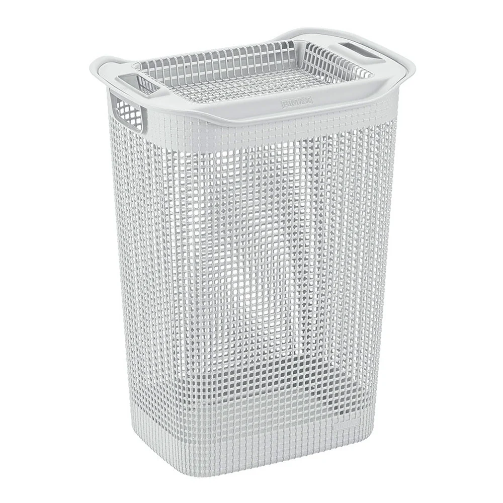 Cesta Para Ropa Linum Con Tejido Premium Gris Hielo