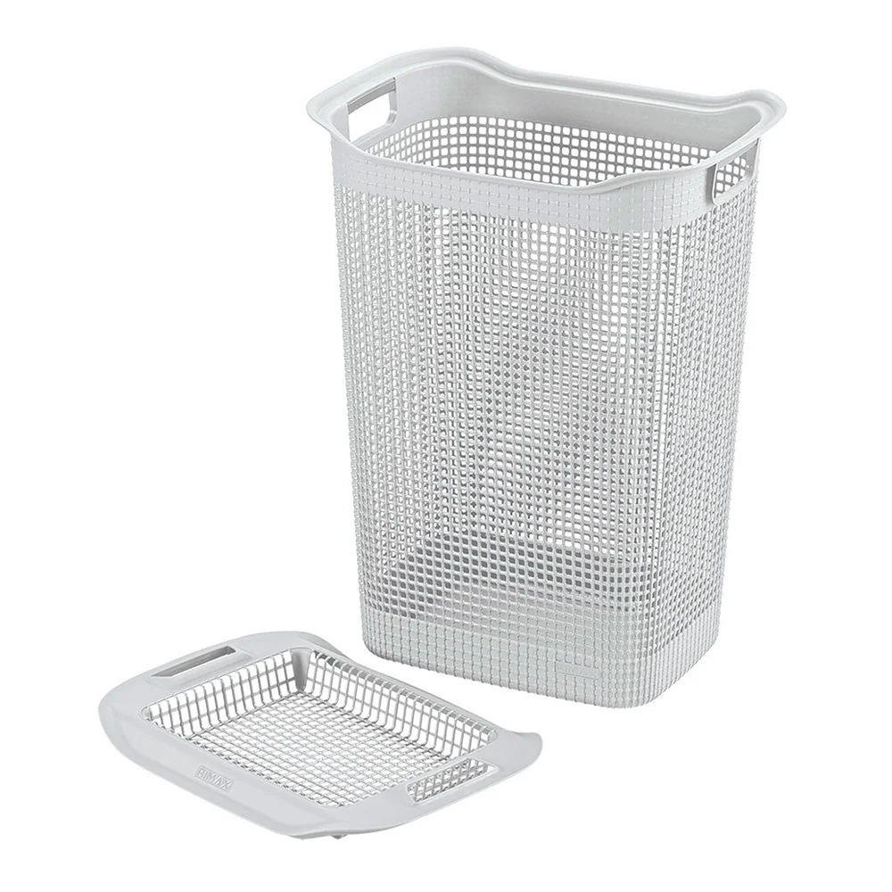 Cesta Para Ropa Linum Con Tejido Premium Gris Hielo - Image 2