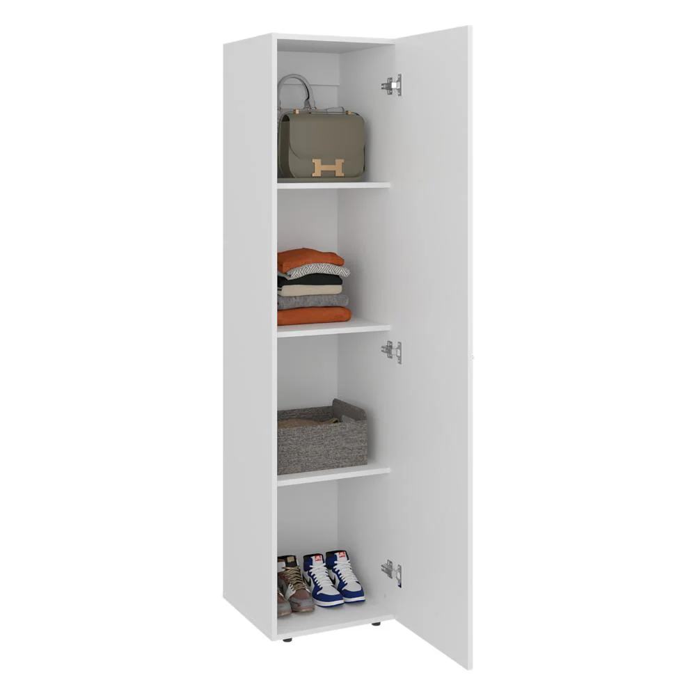 Closet Alma, Kronos Blanco, Diseño moderno con entrepaños y puerta ZF - Image 2