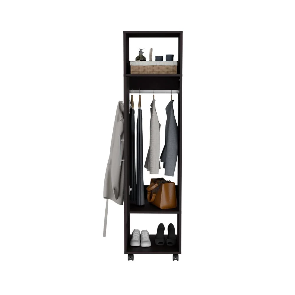 CLOSET CUTER, WENGUE, CON PUERTA Y ESPEJO LATERAL - Image 3