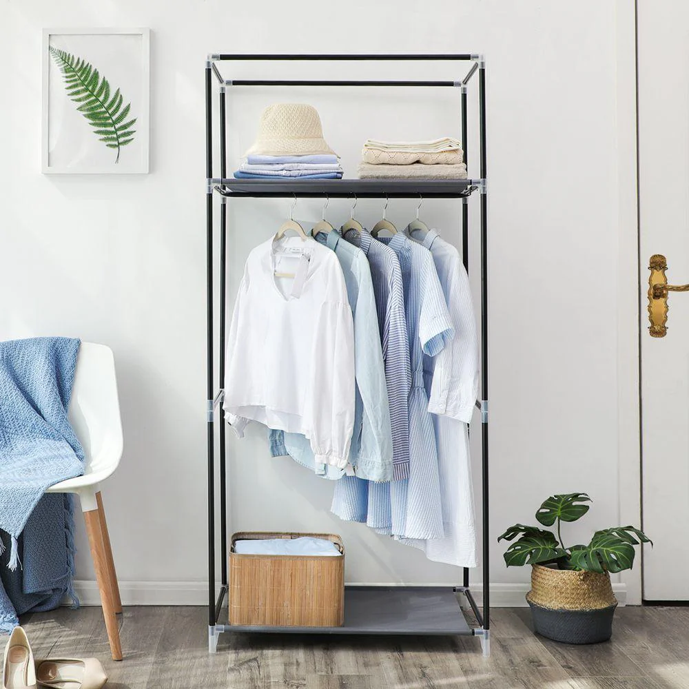 CLOSET PORTÁTIL JEASKEN, GRIS, VARIEDAD DE ENTREPAÑOS EN TELA - Image 14
