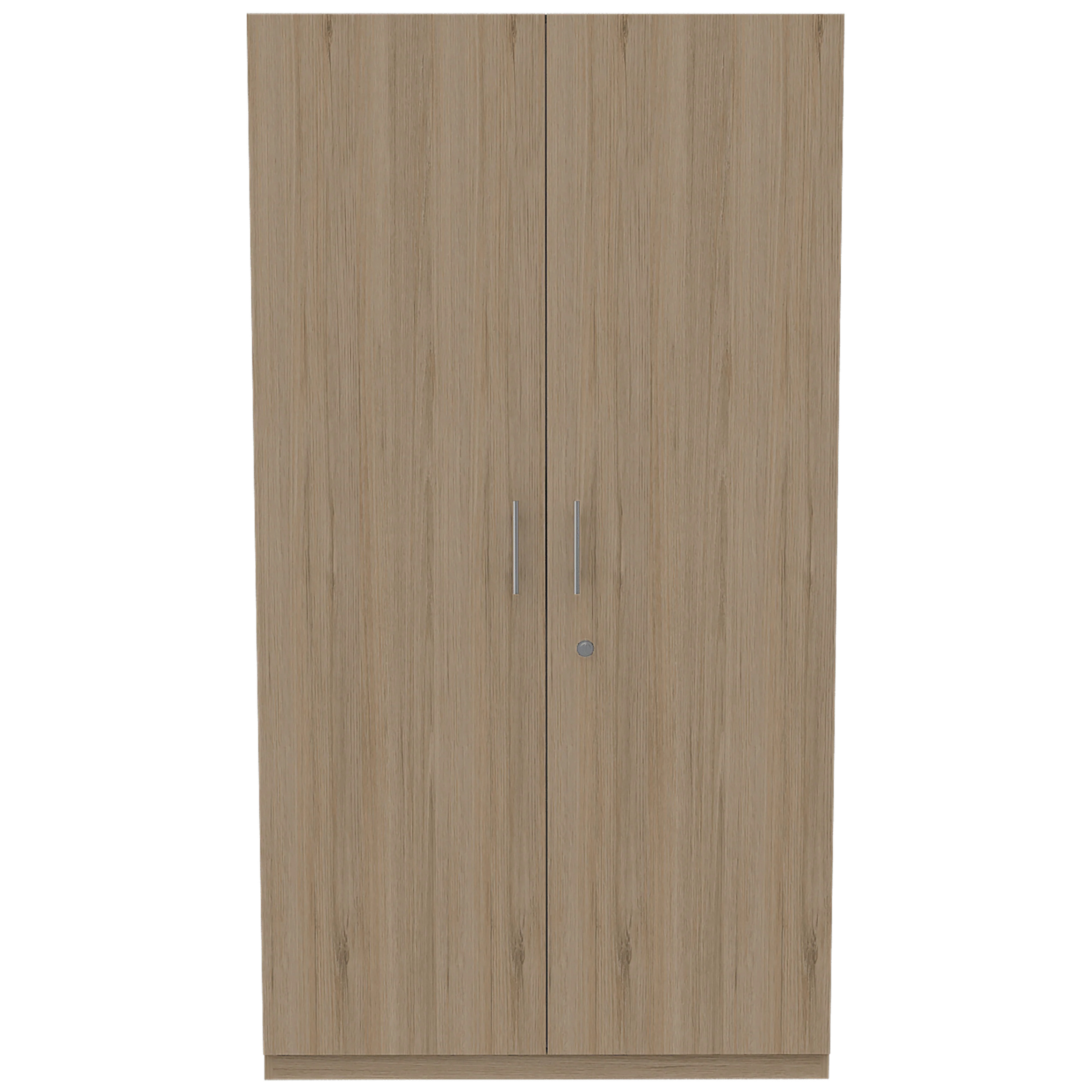 CLOSET TRADE, BEIGE Y BLANCO CON AMPLIO ESPACIO PARA ALMACENAMIENTO Y DOS TUBOS PARA COLGAR ROPA