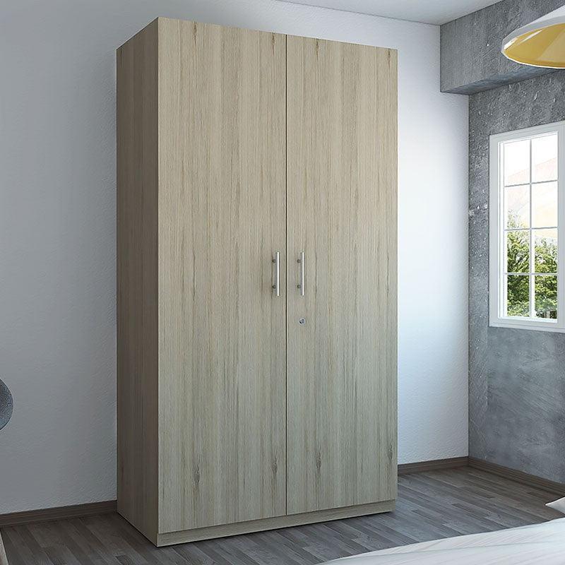 CLOSET TRADE, BEIGE Y BLANCO CON AMPLIO ESPACIO PARA ALMACENAMIENTO Y DOS TUBOS PARA COLGAR ROPA - Image 3