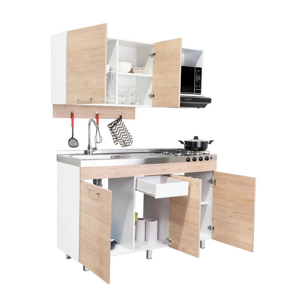 COCINA INTEGRAL DENEB, BEIGE Y BLANCO NO INCLUYE MESÓN - Image 2