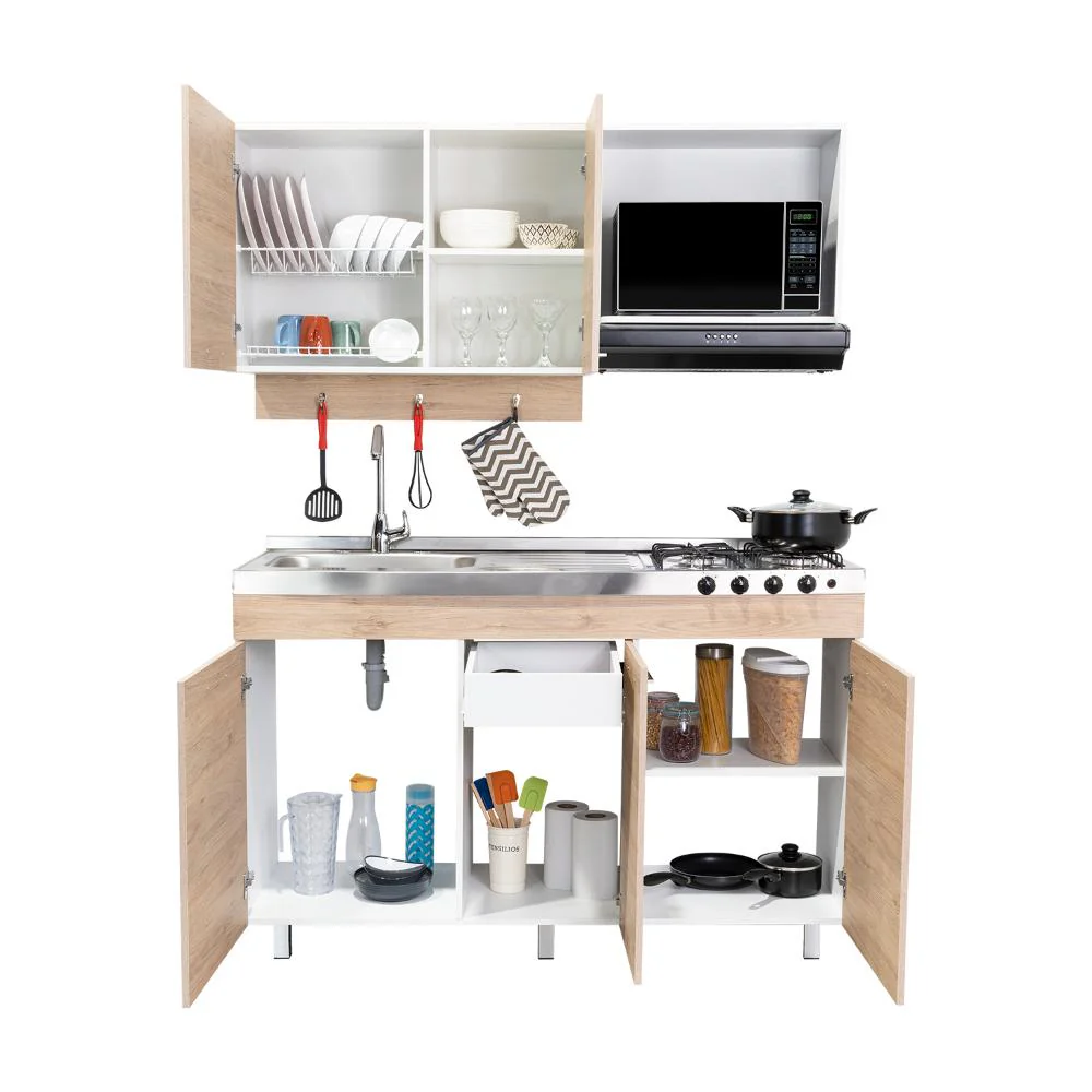 COCINA INTEGRAL DENEB, BEIGE Y BLANCO NO INCLUYE MESÓN - Image 4