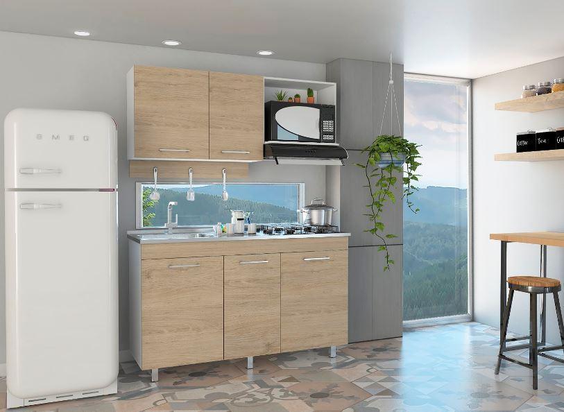 COCINA INTEGRAL DENEB, BEIGE Y BLANCO NO INCLUYE MESÓN - Image 5