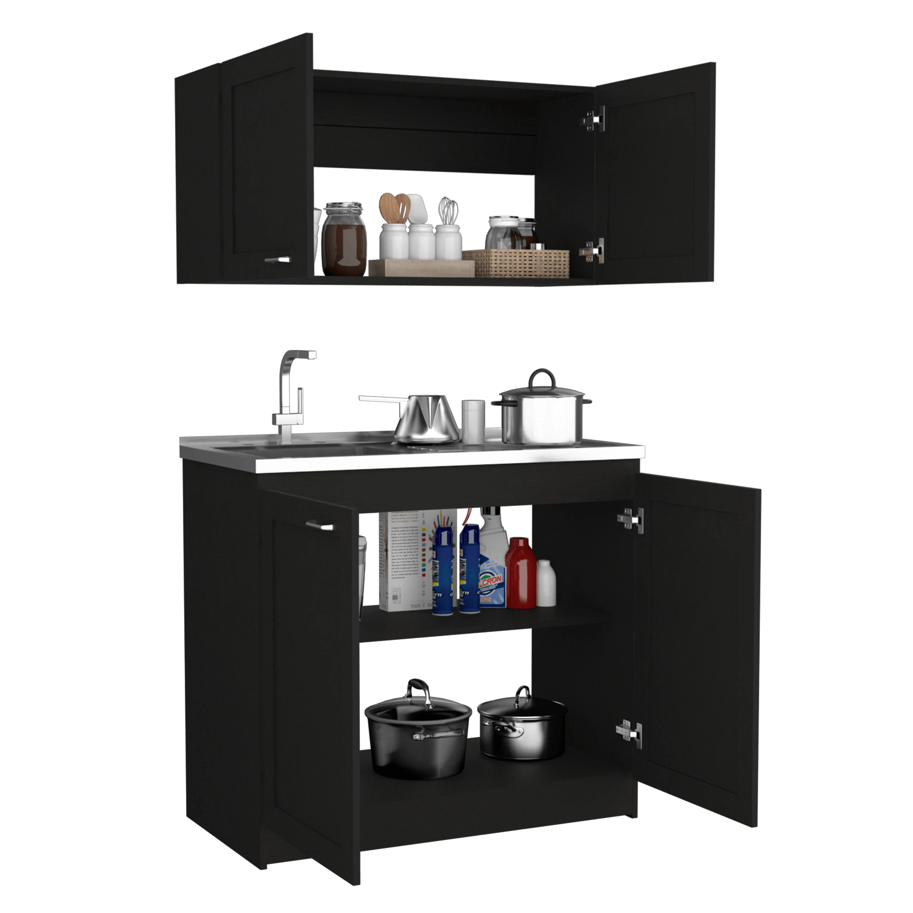COCINA INTEGRAL TORONTO, WENGUE, INCLUYE MESÓN IZQUIERDO ZF - Image 2