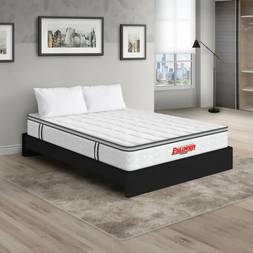 COLCHÓN ORTHOPACK BTU + BASE CAMA + ALMOHADA COLOR CLASICO TELA COLOR NEGRO 160X190 QUEEN - Image 6
