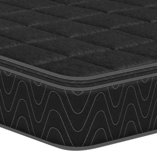 COLCHÓN ORTHOPACK BTU + BASE CAMA + ALMOHADA COLOR NEGRO TELA COLOR BEIGE 120X190 SEMIDOBLE - Image 4