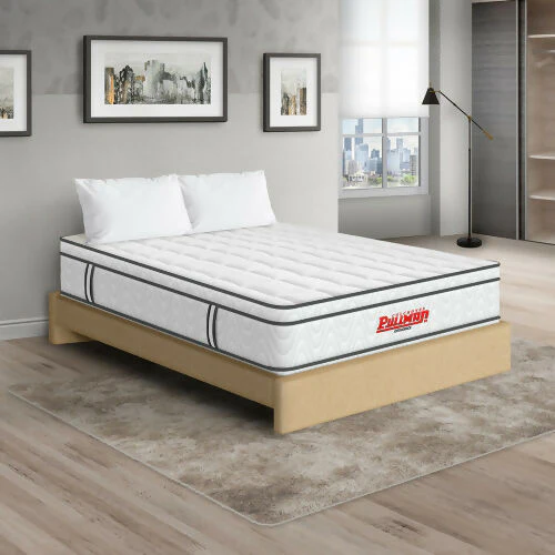 COLCHÓN ORTHOPACK EURO + BASE CAMA + ALMOHADA COLOR CLASICO TELA COLOR BEIGE 100X190 SENCILLO - Image 2