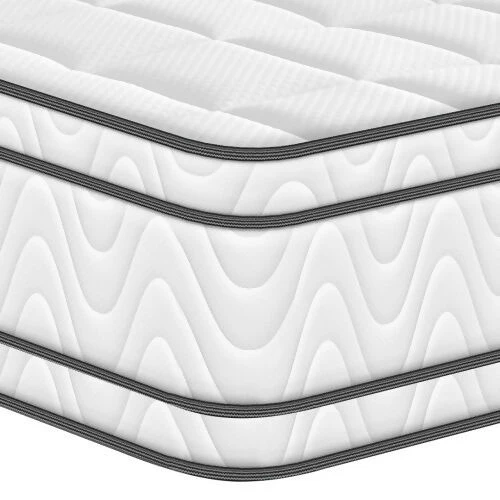 COLCHÓN ORTHOPACK EURO + BASE CAMA + ALMOHADA COLOR CLASICO TELA COLOR BEIGE 200X200 KING - Image 4