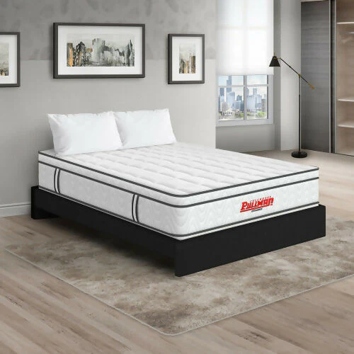 COLCHÓN ORTHOPACK EURO + BASE CAMA + ALMOHADA COLOR CLASICO TELA COLOR NEGRO 200X200 KING - Image 2