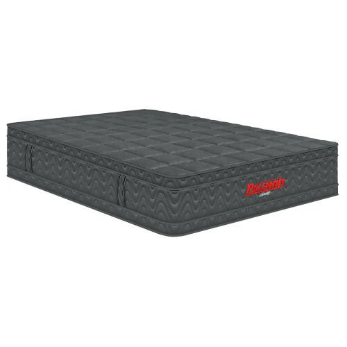 COLCHÓN ORTHOPACK EURO + BASE CAMA + ALMOHADA COLOR GRIS TELA COLOR CAFÉ 120X190 SEMIDOBLE - Image 3
